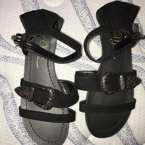buckle sandals